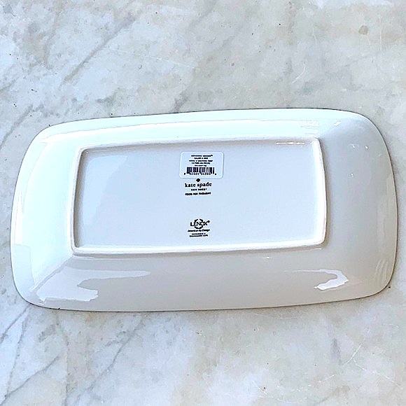 KATE SPADE NEW YORK LENOX HORS D’OEUVRES TRAY NEW CONCORD SQUARE CAUSE A STIR - Picture 6 of 8